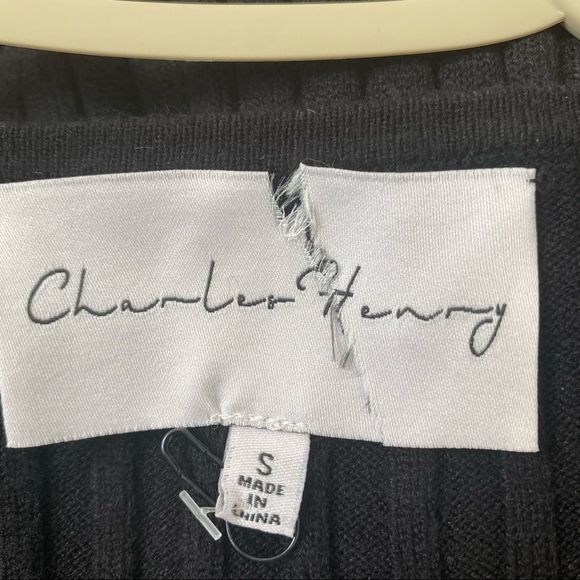 Charles Henry Ribbed Body-Con Sweater Dress black - Picture 7 of 9